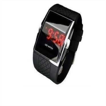 RELÓGIO DE PULSO ELEGANTE DIGITAL LED - PRETO