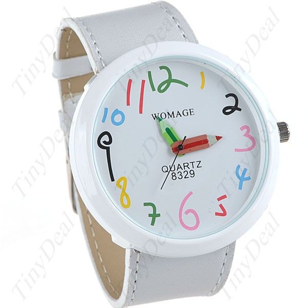 ELEGANTE RELÓGIO DE PULSO COM PULSEIRA DE COURO